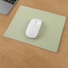 1pc Solid Color Leather Mouse Pad, Minimalist Fashion Business Office Mouse Pad, Computer Office Mouse Pad Anti-Slip Desk Mat, Multi-Color Wrist Rest Desk Pad - View 12