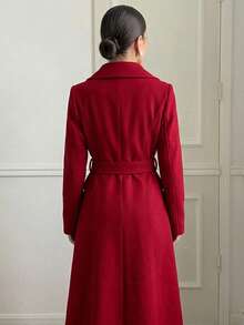 Women Overcoats - Red - View 3