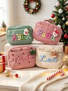 1pc Personalized Lunch Bag, Customized Name, Teen Lunch Box, Teen Travel Bag, Back To School Bag, Teen Tote Bag, Student Thickened Cute Fruit Bag - Multicolor - View 1