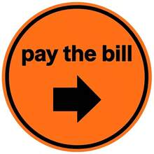 1PC Orange Round Wooden Payment Sign (2D Flat) - High Contrast Workplace Indicator Label - 8X8 Inches - Library Store Office Checkout Counter Decor - Store Signage, Vertical Orientation, Durable Material, Indoor/Outdoor Sign, Christmas Gift - Orange Round Wooden Payment Sign - View 6