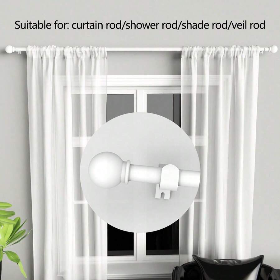 Curtain Window Rods - Weiß - Übersicht 1