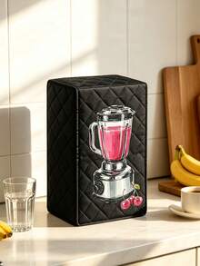 2D Flat Juice Pattern Blender Cover, Hanging Kitchen Appliance Dust Cover, Decorative Countertop Blender Protective Cover Suitable For Various Kitchen Machines, Applicable To Coffee Makers And Food Processors - Multicolor - View 4
