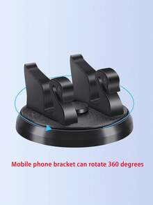 1pc Car Phone Holder, Creative Swan Rotating Navigation Mount, Dashboard Fixed Bracket, Car Accessories - A - View 2