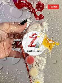 1/30/90/160pcs Customizable Pattern & Text Waterproof PVC Stickers, Personalized Round Christmas Stickers, Perfect For Gift Sealing, Holiday Envelope Decoration, Gift Box Embellishment, Background Decor, Great For Friends, Family, Partners, Party Hosts, Suitable For Snowy Christmas Theme Parties, Winter Family Gatherings, Weddings, Birthday Parties - Multicolor 1 - View 13