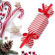 15/30pcs Red & White Striped Party Popcorn Gift Boxes, Elegant Gift ...