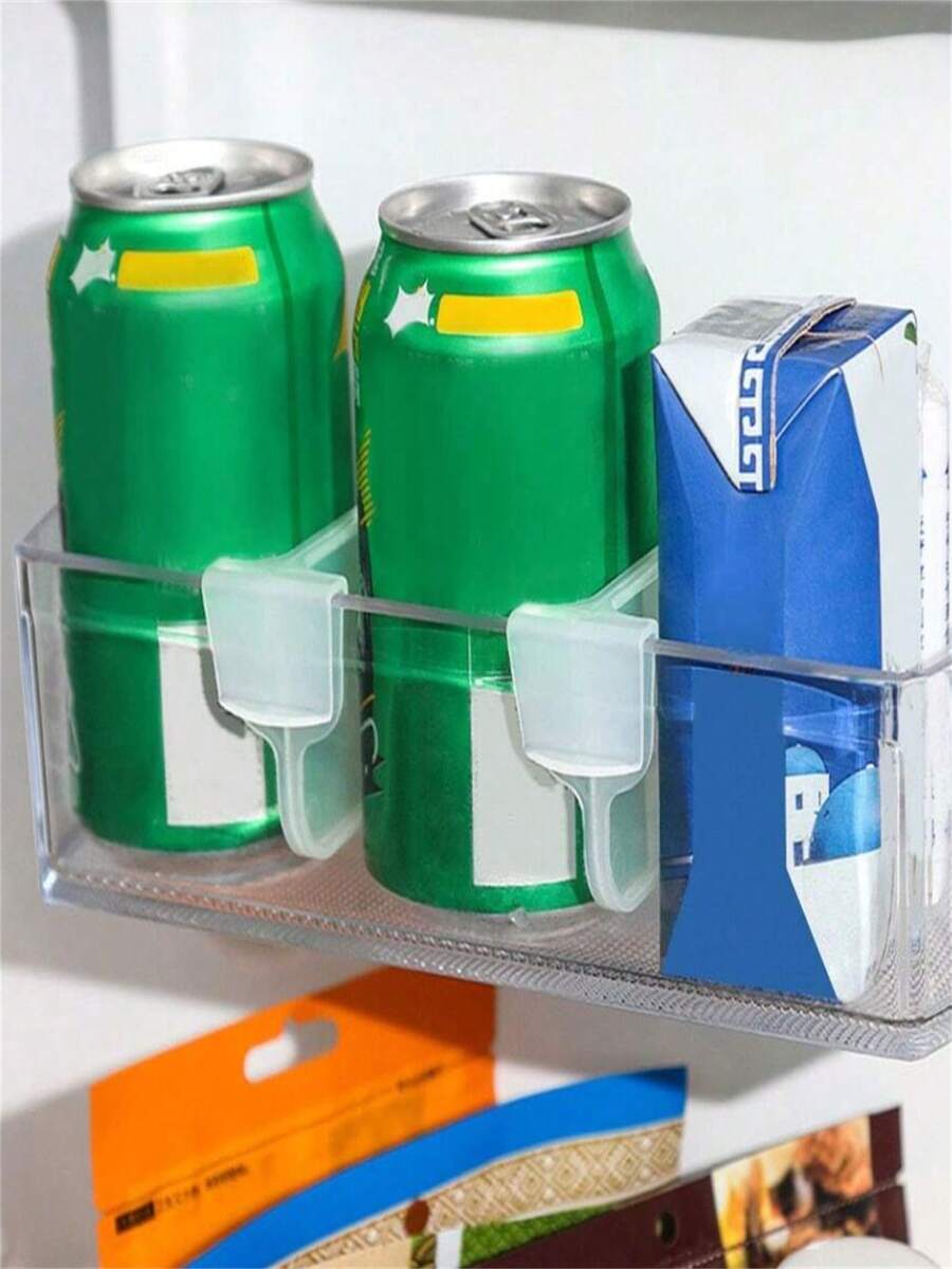 4pcs/8pcs/15pcs Multi-Purpose Household Refrigerator Divider Board, Adjustable Organizer Clips, Refrigerator Space Divider, Drawer Storage Divider, Grid Partition Board, Customizable Plastic Dividers, Underwear & Socks Sorting Clips - View 1