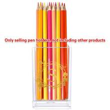 Pencil Holder Storage Box Desktop Pen Holder Makeup Brush Storage Case Desktop Stationery Organizer Case Acrylic Pen Holder Pencil Cup Desk Organizer Storage Box Stationery Holder Gift Desktop Accessories Initial Name 26 Letters Pattern - Wreath - View 24