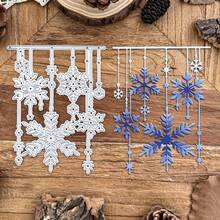 1pc Winter Christmas Snowflake Lace Edge Metal Cutting Template DIY Scrapbook Photo Album Greeting Card Home Decor Holiday Blessing Handmade - Christmas - View 6