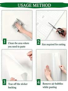 Self-Adhesive Transparent Wall Protective Film,Kitchen Oil-Proof, ,Water And Oil Resistant Peel And Stick Backsplash Protector,Suitable For Wall And Cabinet Protection Film,High Temperature Resistant Sticker, Transparent Tile Wall Sticker - Multicolor - View 7
