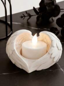 1/2/3pcs Angel Wing Candle Holder, Suitable For Tea Light/Artificial Candles, Elegant Tabletop Centerpiece Decoration With Angel Wings, Sturdy Base, Suitable For Home Decor, Wedding, Birthday, Home Decor Gift, No Assembly Required - Multicolor - View 3