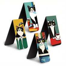 5pcs Magnetic Bookmarks, Cute Animal Magnet Page Markers, Fun Animal Magnetic Bookmarks, Magnet Page Clips, Suitable For Teachers, Reading Party Gifts - Set - View 8