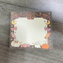 1 Pc Halloween Cartoon Memo Pad, Cute Ghost And Pumpkin Lantern Notepad, 50 Pages Halloween Spooky Atmosphere Notebook With Bats, Cute Ghosts And Pumpkin Lantern Sticky Notes, Suitable For Writing, Journaling And Office Work, Learning And Memory Aid, Perfect For Halloween - Multicolor - View 6