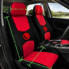 Car Seat Covers Star & Moon Design, All-Season Fabric Full Coverage Seat Covers, Breathable Non-Slip Seat Cushions, Universal For 5-Seater Sedan, SUV, Compact Car - Flat Print - View 7