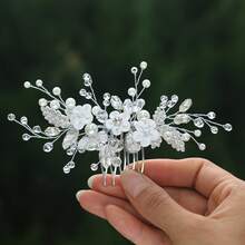 1pc Casual Party Elegant Iron Hair Comb Bridal Wedding Hair Accessory All Seasons - Multicolor - View 1