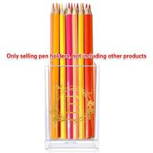 Pencil Holder Storage Box Desktop Pen Holder Makeup Brush Storage Case Desktop Stationery Organizer Case Acrylic Pen Holder Pencil Cup Desk Organizer Storage Box Stationery Holder Gift Desktop Accessories Initial Name 26 Letters Pattern - Wreath - View 22
