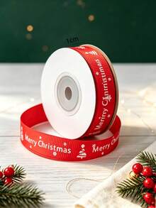 10 Yards/Roll Christmas Gift Party Baking Box Decoration Sealing Ribbon, Woven Ribbon Packaging Decoration Ribbon Bow Ribbon, Premium New Style - View 5