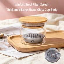 Nail Art Glitter Brush Cleaning Cup With Filter Stainless Steel Mesh Layered Cup Crystal Brush Cleaning Tool - Multicolor - View 2