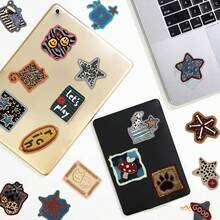somoving 50Pcs American Retro Y2K Lucky Graffiti Sticker Set, Korean Cartoon Style Waterproof Removable Decals, DIY Decor For Guitar, Suitcase, Water Bottle, Scrapbook, Holiday Party Gift Bag Fillers - Multicolor - View 6