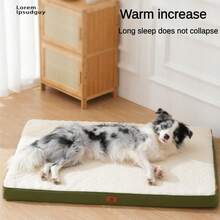 1pc Oxford Fabric Lamb Fleece Double-Sided Dog Mat, Thickened Removable Washable Pet Pad Dog Bed Cat Bed, Waterproof Soft Comfortable Breathable Dirt-Resistant Wear-Resistant, Suitable For Medium And Large Dogs, Highly Attractive Dog Bed Mattress Cat Bed, Universal For Cats And Dogs, Suitable For Small, Medium And Large Cats And Dogs, All Seasons - Multicolor - View 7
