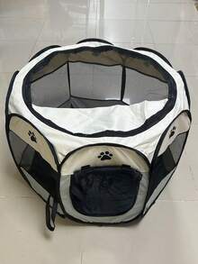 Foldable Portable Pet Fence, Suitable For Puppies, Adult Dogs, Cats And Rabbits, 8-Piece Fence Tent With Detachable Mesh Sunshade, Lightweight Travel Cage, Indoor And Outdoor Use - Multicolor - View 12