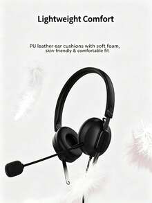 Headset Call Center Philips SHM2018 Over-Ear, Masker Layanan Pelanggan, Peredam Kebisingan Cerdas, Jack 3.5mm Tunggal/Ganda, Headset Komputer/Kantor/Pusat Panggilan - View 7
