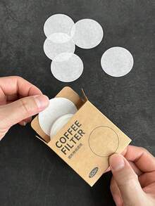 51/53/58mm Italian Coffee Machine Round Filter Paper, White, 100 Sheets, Moka Pot Filter Paper, Back To School Essential - Espresso Machine Filter Moka Pot Filter Paper - View 1