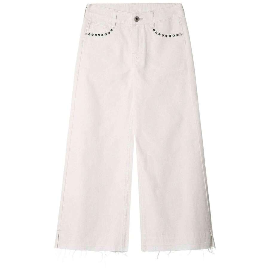 Pepe Jeans بناطيل فتاة صغيرة - أبيض - مشاهدة 1