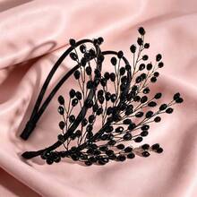 1pc Casual Party Elegant Iron Hairband Bridal Wedding Hair Accessory For All Seasons - Black - View 12