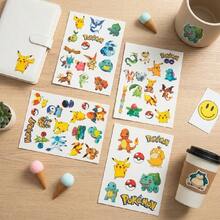Bandai 4/8PCS Temporary Stickers ChildrenPikachu Sticker Funny Cartoon Christmas BirthdayGift Reward Toy - Multicolor - View 6