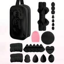 ZM Health This 23-Piece Powder Puff And Set Offers Multi-Functional Makeup Tools To Help You Create A More Even And Flawless Base, Preventing Uneven Application. Apply With Light Patting Or Tapping Motions For A Lightweight Finish. - Multicolor - View 11