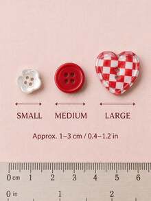 100/50/20/10/5Pcs Random Pattern Highly Attractive Spring Red Apple Tomato Series Small Buttons/Plastic DIY Craft Buttons Suitable For Scrapbooking, Clothing Decoration, DIY Craft Buttons, Flowers, Suitable For Scrapbooking, Clothing Decoration - Multiple Styles - View 11
