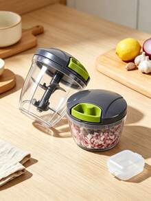 Manual Kitchen Vegetable Chopper Large Capacity Hand Pull String Garlic Mincer For Garlic Veggies Ginger Fruits Multifunction Food Processor Portable Onion Cutter Meat Grinder For Home Kitchen Restaurant Men Women Kitchen Gadgets Kitchen Accessories - Multicolor - View 11