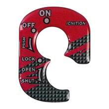 3D Motorcycle PVC Ignition Switch Key Lock Cover Motorbike Stickers Accessories - A - View 7