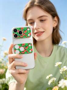2pcs Camera Lens Protector Soft Film, Anti-Fingerprint, Easy Installation No Bubbles, Compatible With Iphone 18promax/18Pro/17promax/17Pro/17Air, High-Definition Printing Cute Watermelon Anti-Scratch Pattern Protective Film - Fruit 101 - View 7