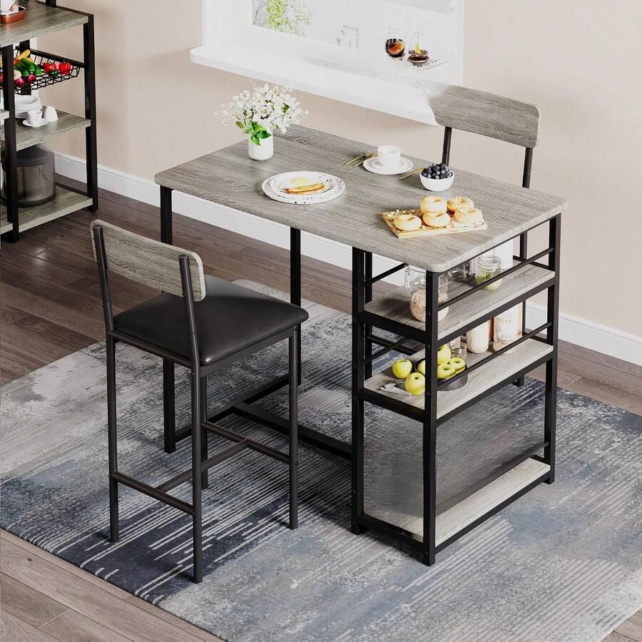 Dining Table & Chair Sets - Grey - View 1