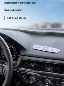 Creative Silicone Steering Wheel Alignment Marker Sticker, Non-Slip Center Line Indicator, Suitable For Novice Drivers, Massage Design To Relieve Driving Fatigue, Multi-Functional Car Decoration - Steering Wheel Massage Belt - View 7