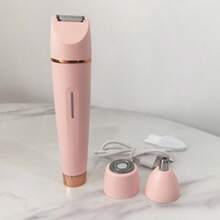 Rechargeable 3-In-1 Electric Trimmer & Shaver, 3 Interchangeable Washable Trimmer Heads, Compact Grooming Kit With Contoured Design, Suitable For Nose Hair, Ear Hair, Bikini Area, Underarms, Legs, Home & Travel Use - Upgraded Version - View 9