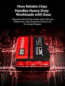 Lenovo Kartu Memori MicroSD TF102 U3 A1 V30 Model Kecepatan Tinggi, Kecepatan Baca 100MB/s, untuk DVR Mobil, Kamera Pengawasan, dan Ponsel. - View 5