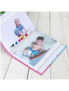 1pc 6-Inch Small Photo Album, Standard 4R, 4*6, 50 Inner Pages Holds 100 Photos, Vertical Photo Placement, Double-Sided Photo Album, Premium Luxury Nordic Style Design, Couple Photo Album, Wedding Photo Album, Memory Commemorative Album, Suitable As A Gift - Multicolor - View 11