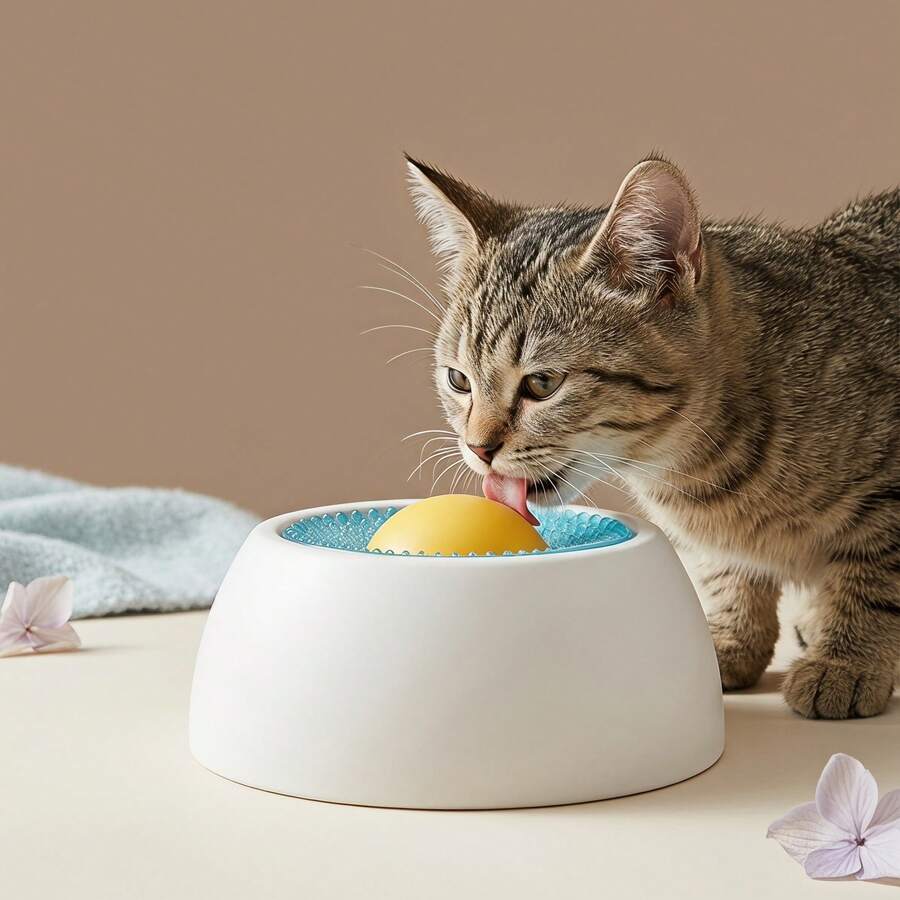 PETSIN Dog Licking Toy, Slow Feeder Lick Bowl, Dental Cleaning, Anxiety Relief, Non-Slip Suction Cup For Dogs & Cats, Easy Clean