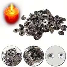 100/200/300pcs, Candle Wick Sustainers, Metal Candle Wick Holders, Candle Wick Labels, Candle Making Tools, Handmade Candle Additions - A - View 5