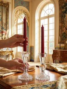 Light Luxury High-Quality Exquisite Candle Holder – Table Wedding Home Ambiance Soft Decor Prop For Living Room, Office, Party& New Year Gift - Multiple Styles - View 2