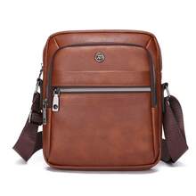 Men's Business Commuter PU Crossbody Bag, Great Gift For Holidays - Crossbody Bag - View 13