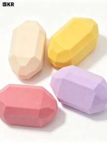 4/8/12Pcs Candy Multi Color Beauty Sponges Makeup Blender Set, Latex-Free Soft Makeup Sponges Wet & Dry Dual Use, Flawless Foundation Blending Sponge For Liquids, Creams, Powders & Concealer, Cosmetic Makeup Eggs For All Skin Types - Multicolor - View 2