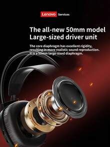 Lenovo Wired Gaming Headphones, 7.1 Surround Sound, Gaming Microphone, RGB Lighting, Suitable For Desktop & Laptop, USB Connection - Black - View 8