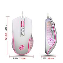 HXSJ Wired USB Optical Mouse, 7 Programmable Buttons, 3600 Adjustable Move Speed, Colorful RGB Backlight, Plug And Play Wired Computer Mouse For PC Laptop Home Office Gaming - View 2