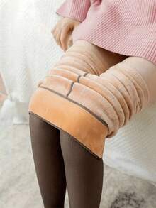 1pc Women's 220g Mid-Waist Sheer Elastic Soft Tights, Suitable For Daily Wear, Dance And Photography - Multicolor - View 4