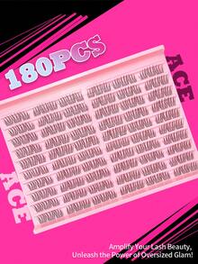 Miss Wink 180 Clusters Dense Curly Segmented Self-Adhesive False Eyelashes, Single Cluster DIY Fluffy Natural Soft 0.07mm 13mm Handmade Eyelash Extensions, Suitable For Cartoon Eyelashes And Daily Makeup - View 2