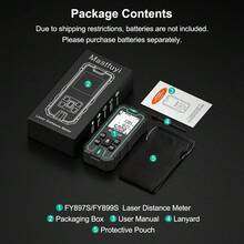 MASTFUYI Laser Distance Meter Red Laser Rangefinder Digital Laser Measure Tool With Area Volume Pythagorean Continuous Measurement - FY899S - View 11