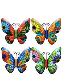 Colorful Butterfly Wall Hanging Decor, Home Wall Decoration Ornament - Butterfly 4PC - View 8